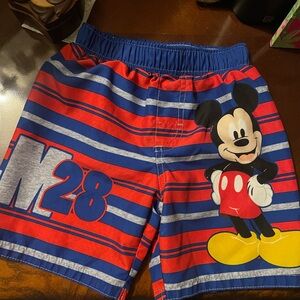 Mickey Mouse Striped swim trunks